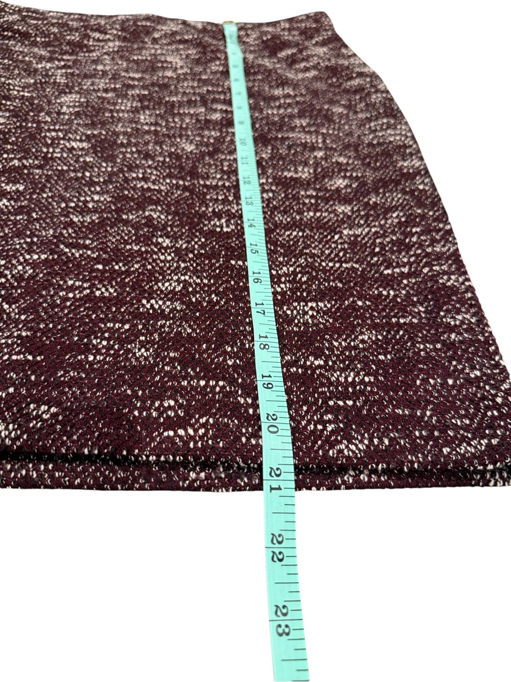 Ann Taylor Factory Burgundy Tweed Like Blazer and Skirt Set - Picture 13 of 16
